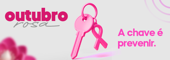 Banner Outubro Rosa Imobiliária Lélo e outubro rosa em combate ao câncer de mama.